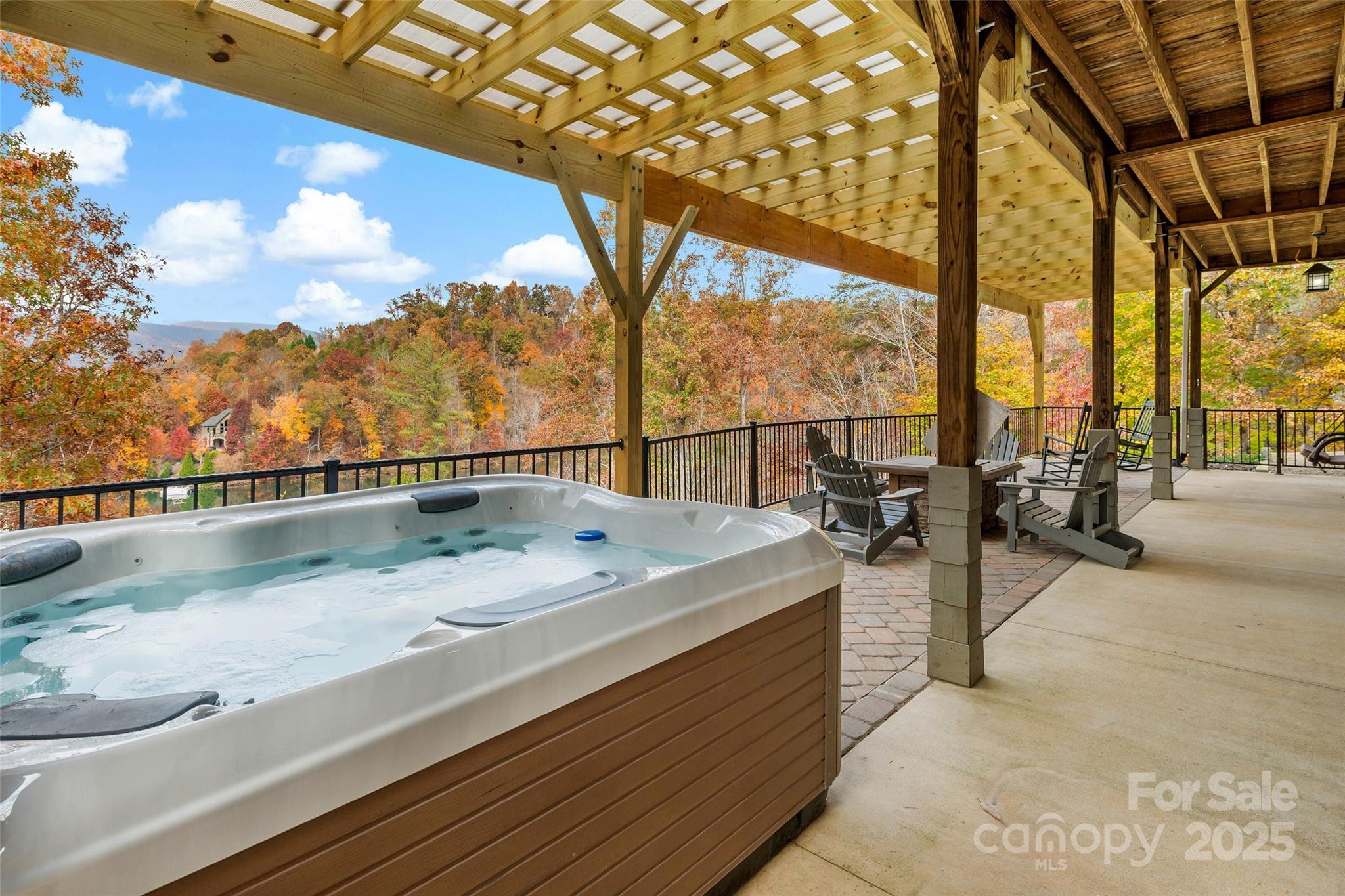 1237 South Cove Road Mill Spring, NC 28756 - Photo 34 of 44 a view of a swimming pool with a patio