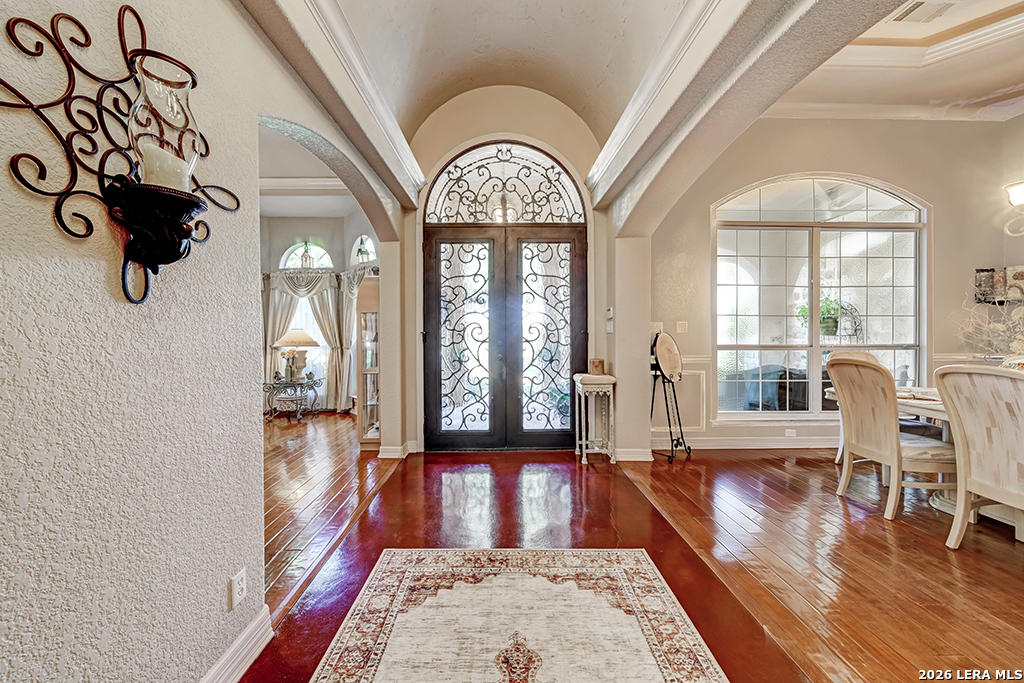 1700 Frontier Spring Branch, TX 78070 - Photo 14 of 74 a view of an entryway with wooden floor