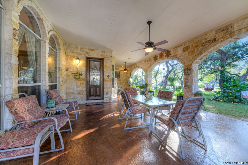 1700 Frontier Spring Branch, TX 78070 - Photo 50 of 74 a view of a dining room with furniture window and outside view