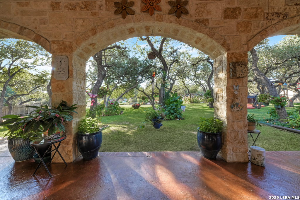 1700 Frontier Spring Branch, TX 78070 - Photo 51 of 74 a garden view with a seating space