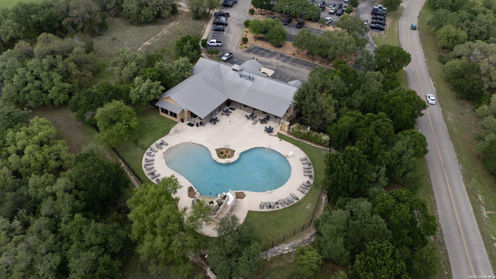 1700 Frontier Spring Branch, TX 78070 - Photo 68 of 74 an aerial view of a house with garden space and street view