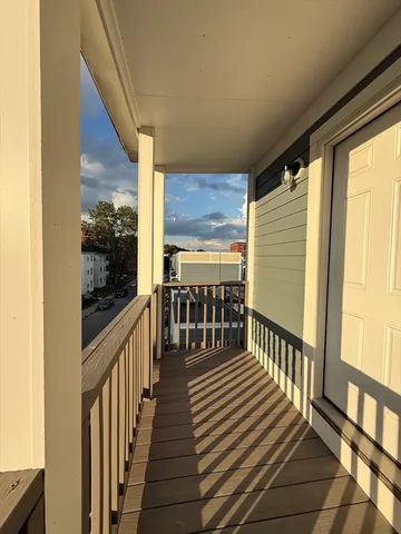 a view of a balcony