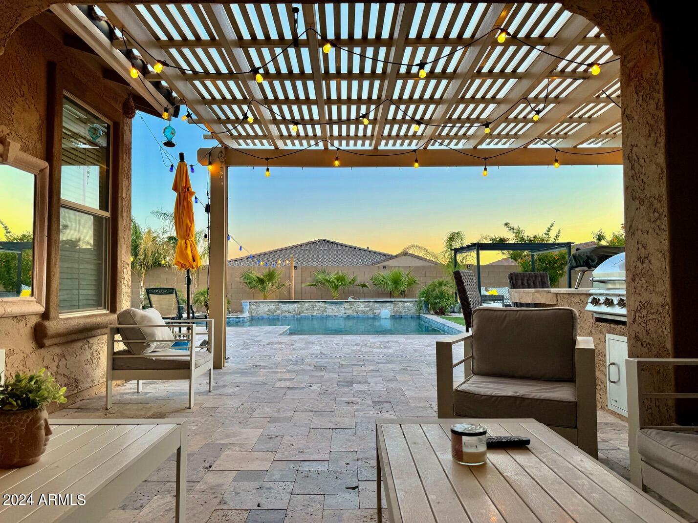 18261 West Tecoma Road Goodyear, AZ 85338 - Photo 31 of 47 Backyard Patio & Pergola