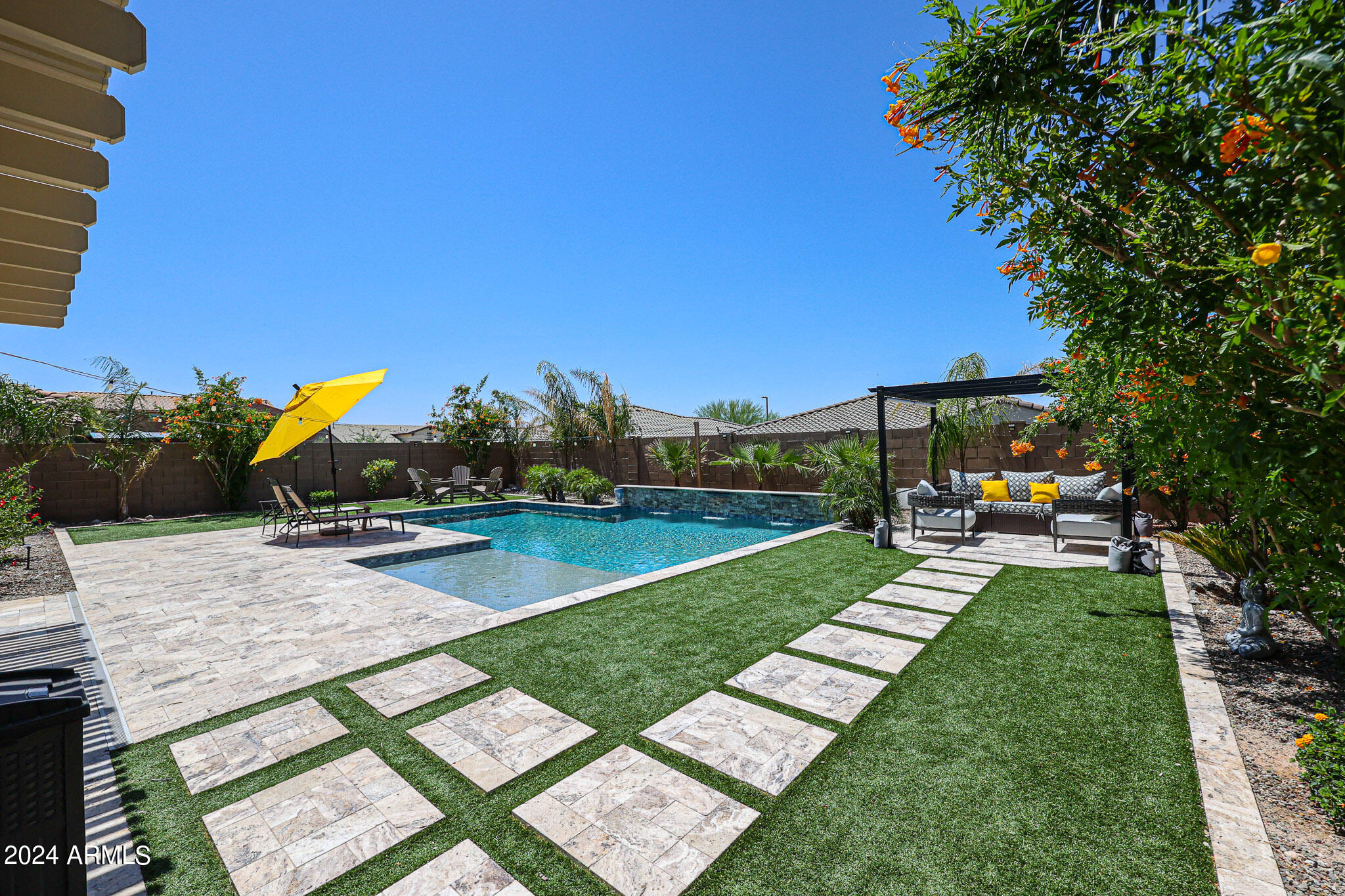 18261 West Tecoma Road Goodyear, AZ 85338 - Photo 41 of 47 Gorgeous Travertine & Synthetic Grass