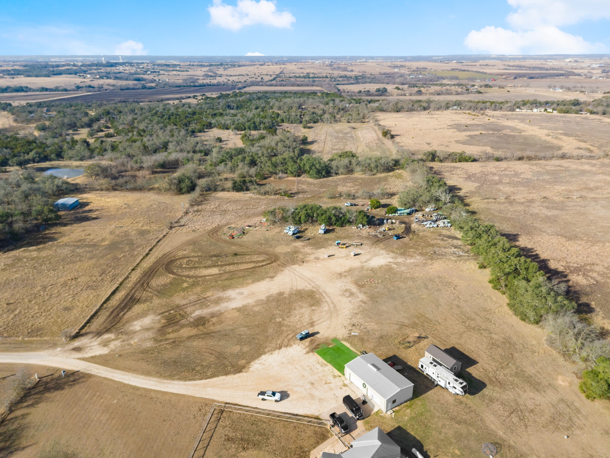 185 Freedom Drive Georgetown, TX 78626 - Photo 15 of 15 an aerial view of residential houses with outdoor space