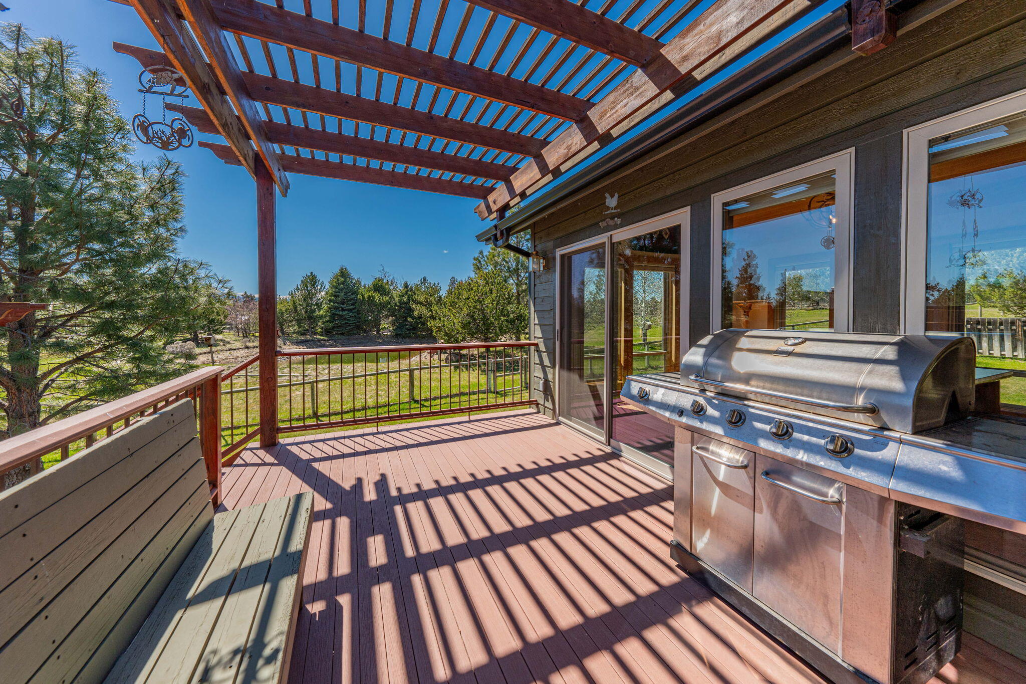 17375 Jordan Road Sisters, OR 97759 - Photo 13 of 63 Deck with pergola