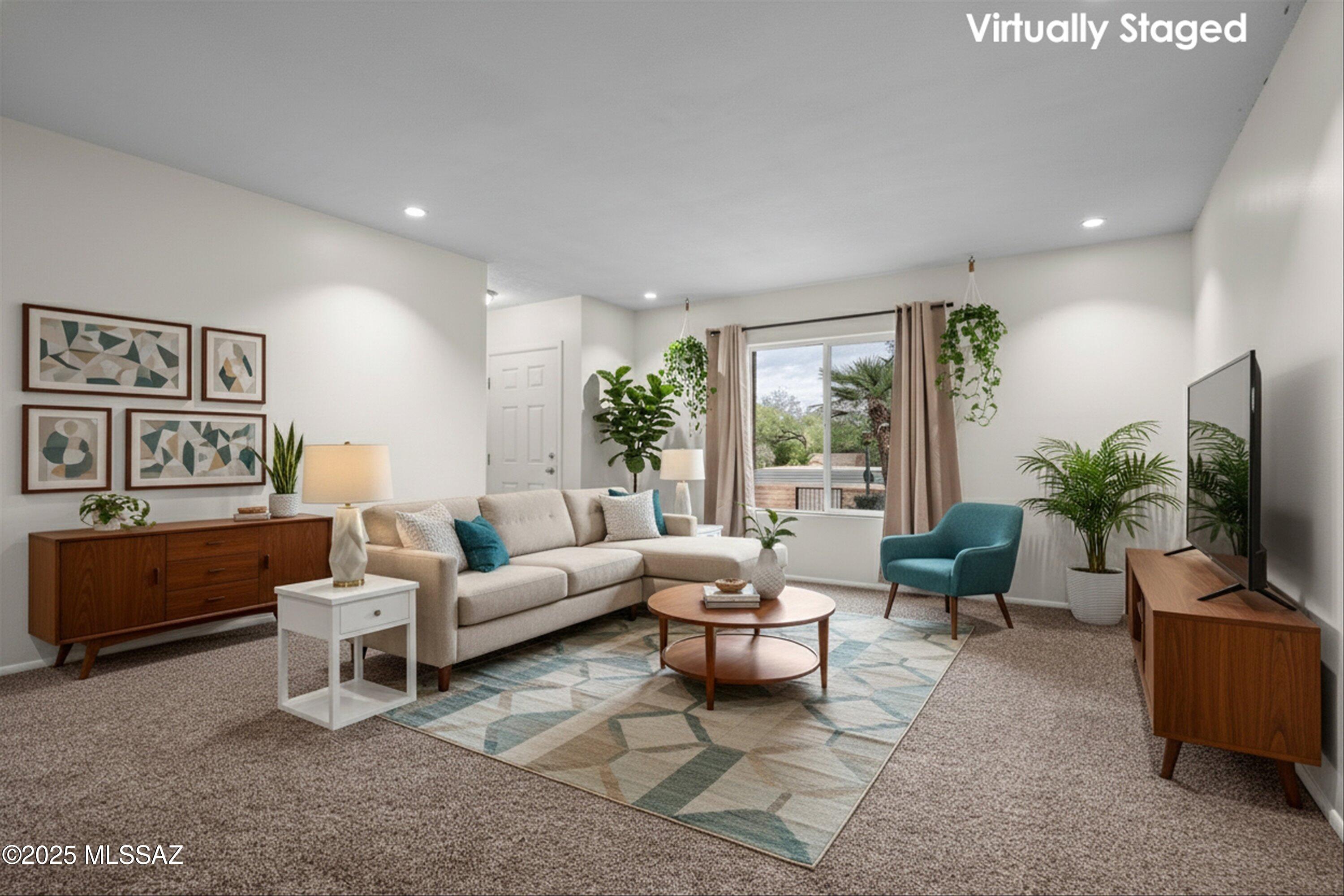 4458 East Fort Lowell Road Tucson, AZ 85712 - Photo 2 of 21 Staged Living Room