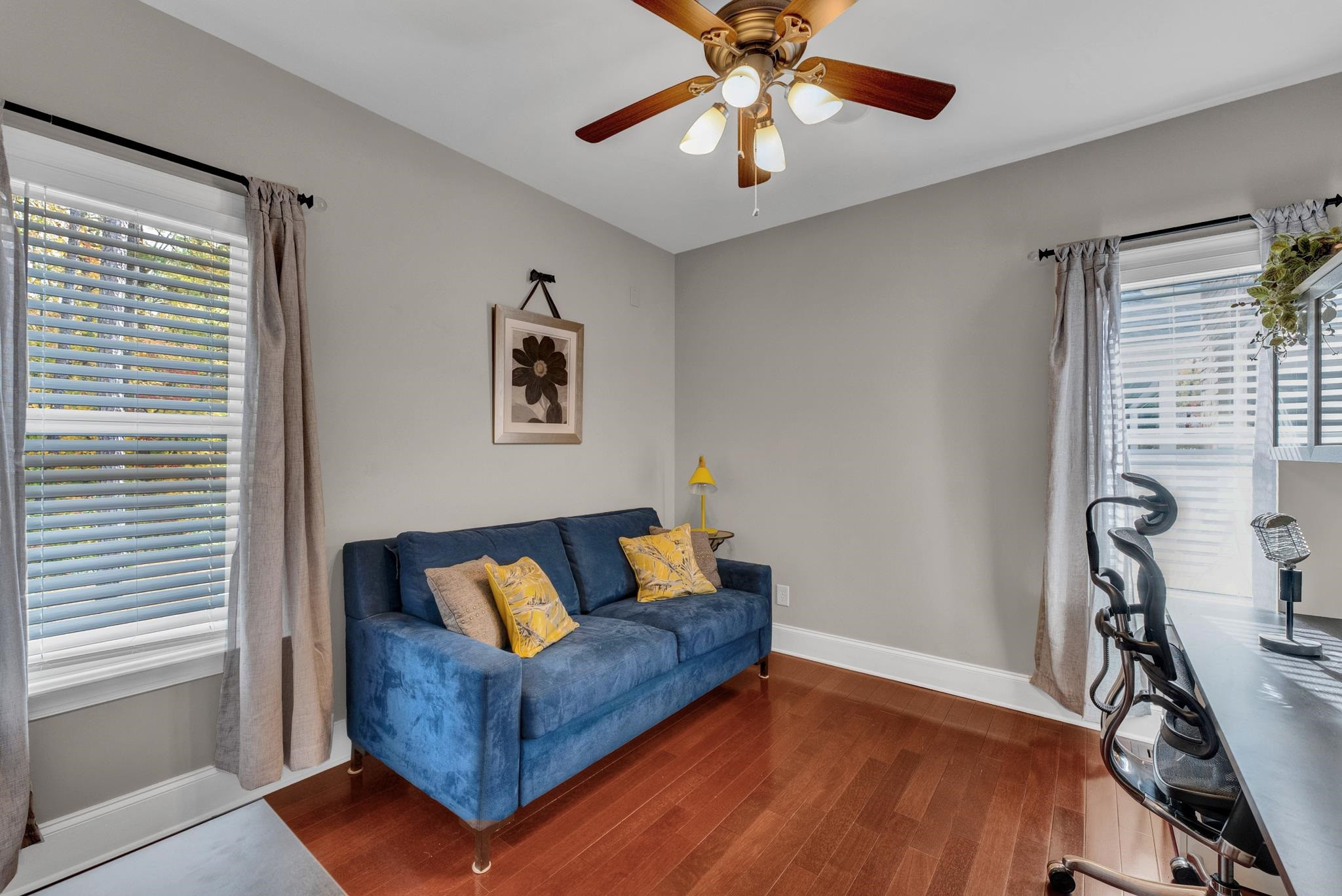 118 Citation Circle Durham, NC 27704 - Photo 29 of 67 a living room with furniture and a wooden floor