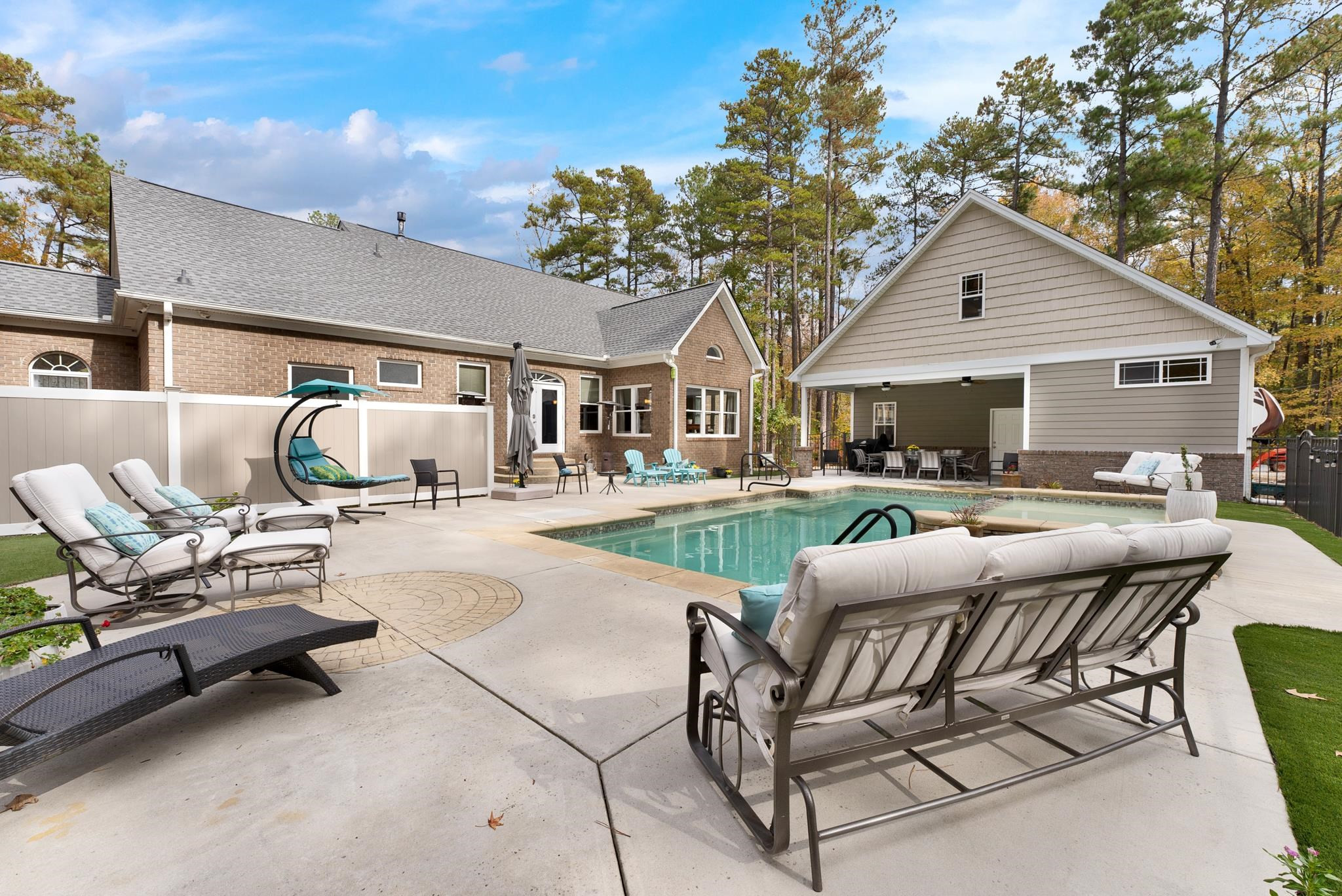 118 Citation Circle Durham, NC 27704 - Photo 52 of 67 a view of a house with backyard and sitting area