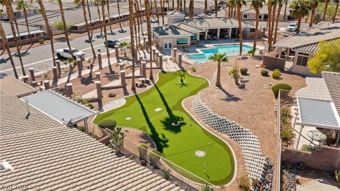 3350 Pheasant Canyon Way, Unit 1008 Laughlin, NV 89029 - Photo 61 of 80 Quail Ridge Community Clubhouse, Pool, Putting Green, and Horseshoe Court.