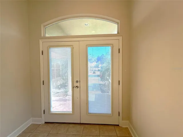 an empty room with window