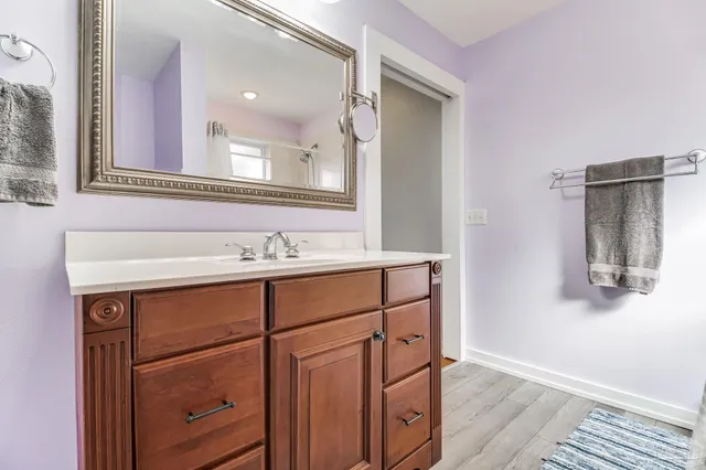 a view of a porch with furniture