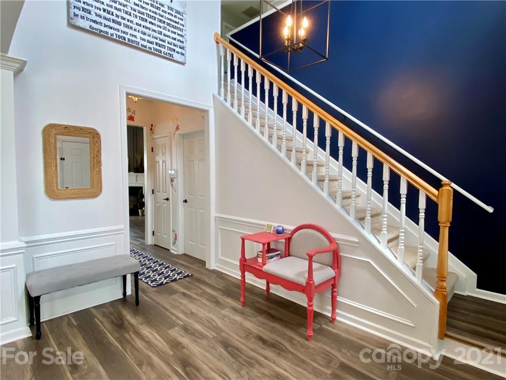 2605 Stirrup Ridge Lane Charlotte, NC 28270 - Photo 3 of 27 a view of staircase with furniture and a window