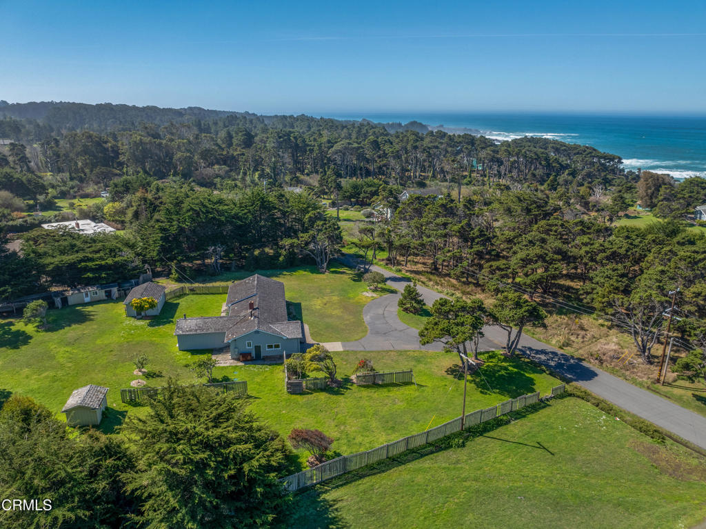 18601 Cypress Road Fort Bragg, CA 95437 - Photo 3 of 35 an aerial view of a house with a garden