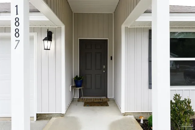 a view of an entryway door