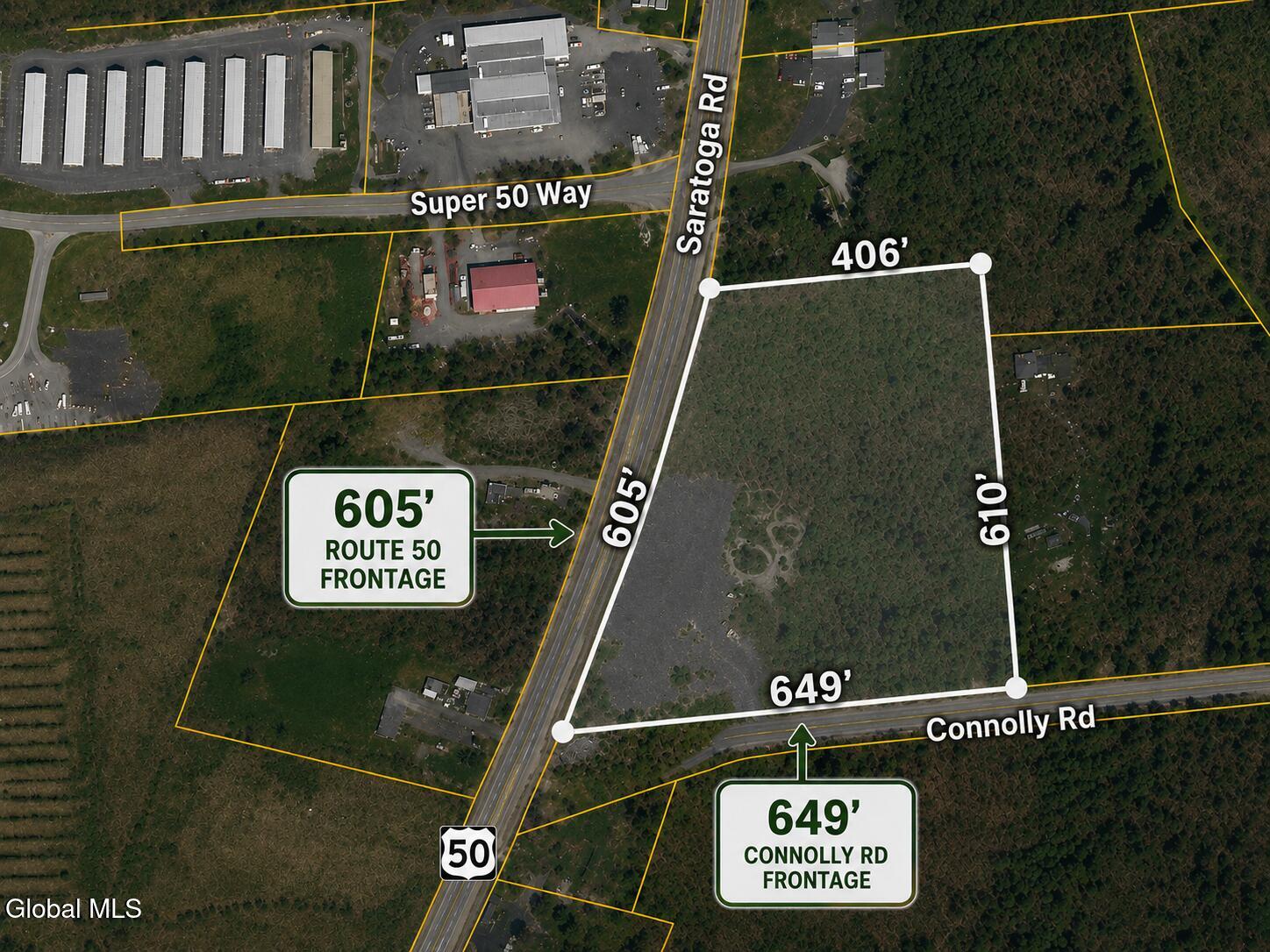 4 Connolly Road Ballston, NY 12019 - Photo 5 of 40 Ariel Proximity Map Dimensions