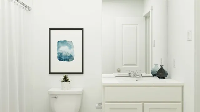 a picture of a bench in a room