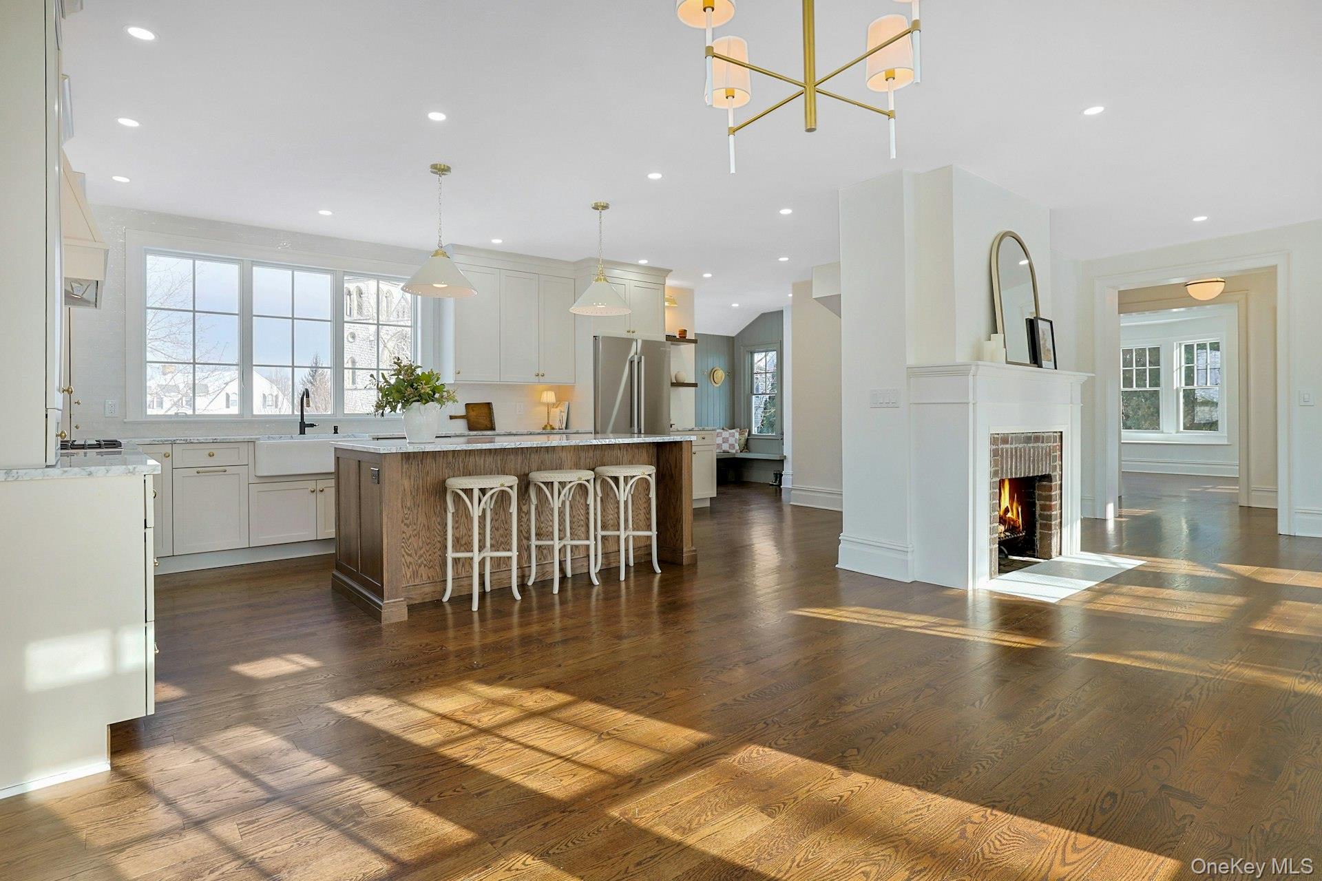 5 Henry Street Tuckahoe, NY 10707 - Photo 6 of 34 View from dining area to the spacious, thoughtfully designed kitchen and mudroom.
