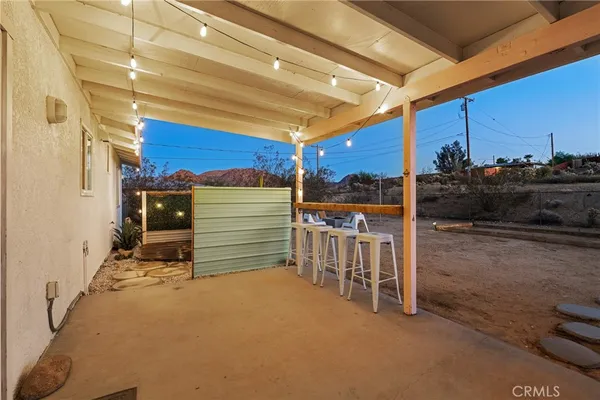 a view of a house with a outdoor space