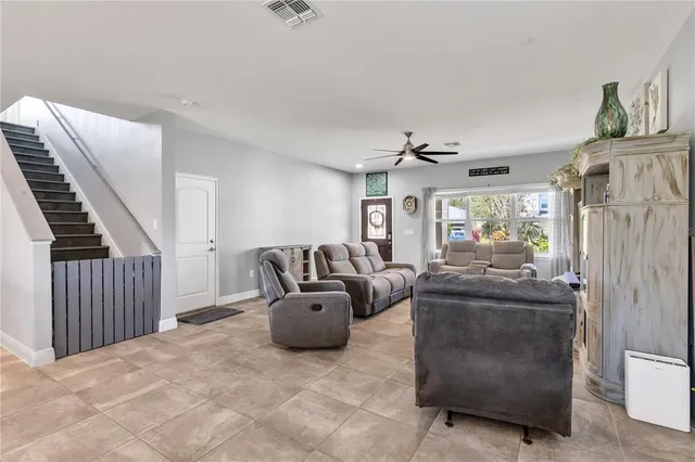 a view of a dining room and livingroom view