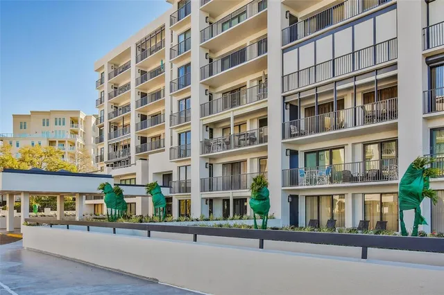 a front view of a building