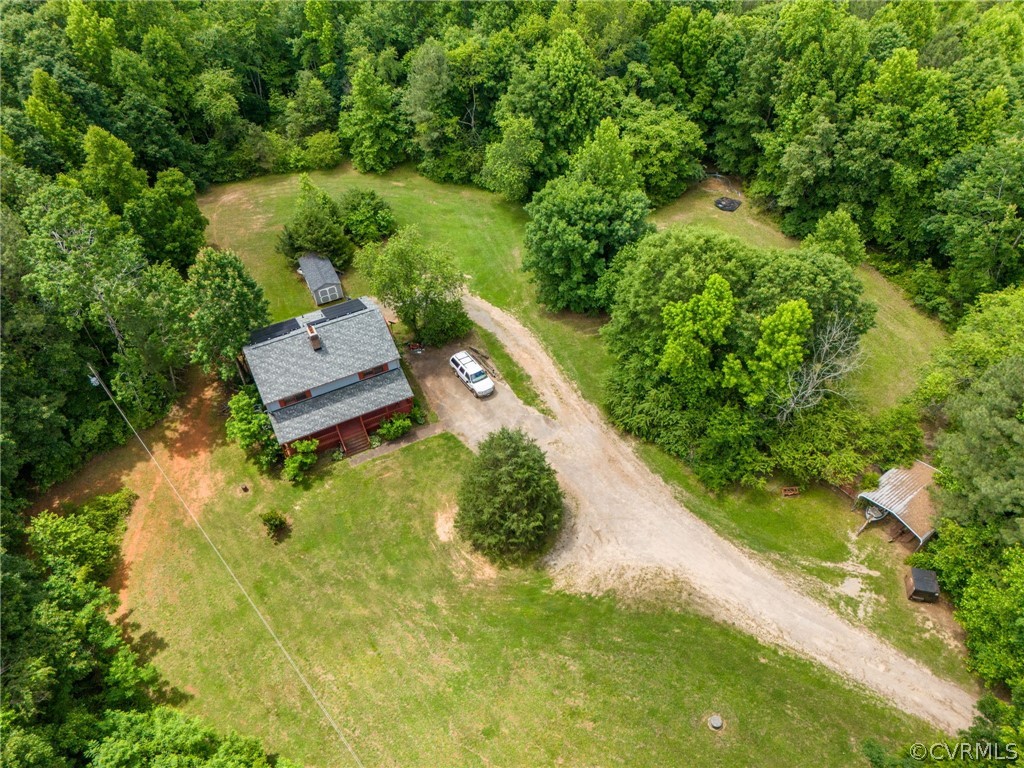 6009 Tranquility Lane Sutherland, VA 23885 - Photo 5 of 7 an aerial view of a house with a yard