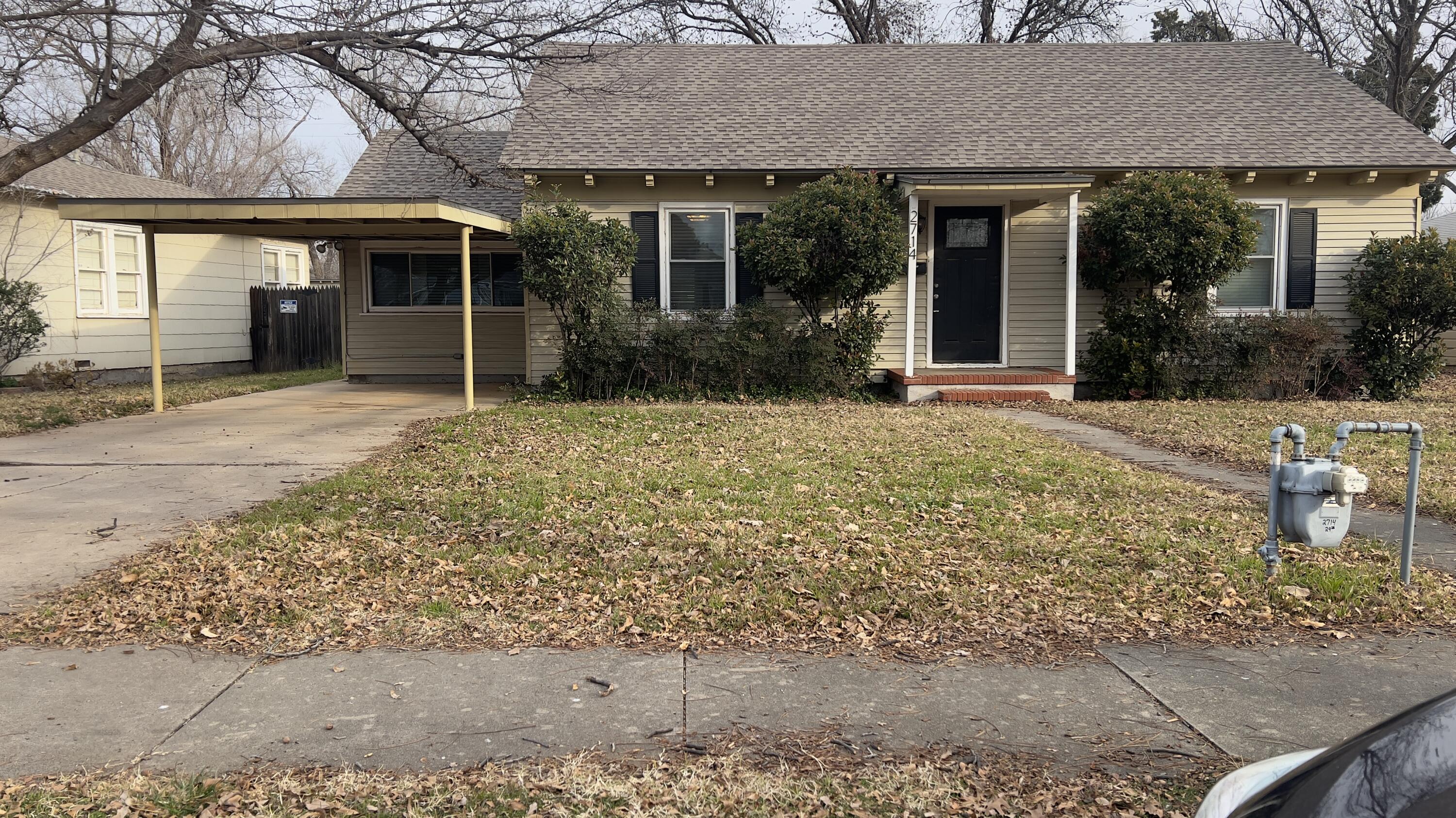 front view of a house with a window