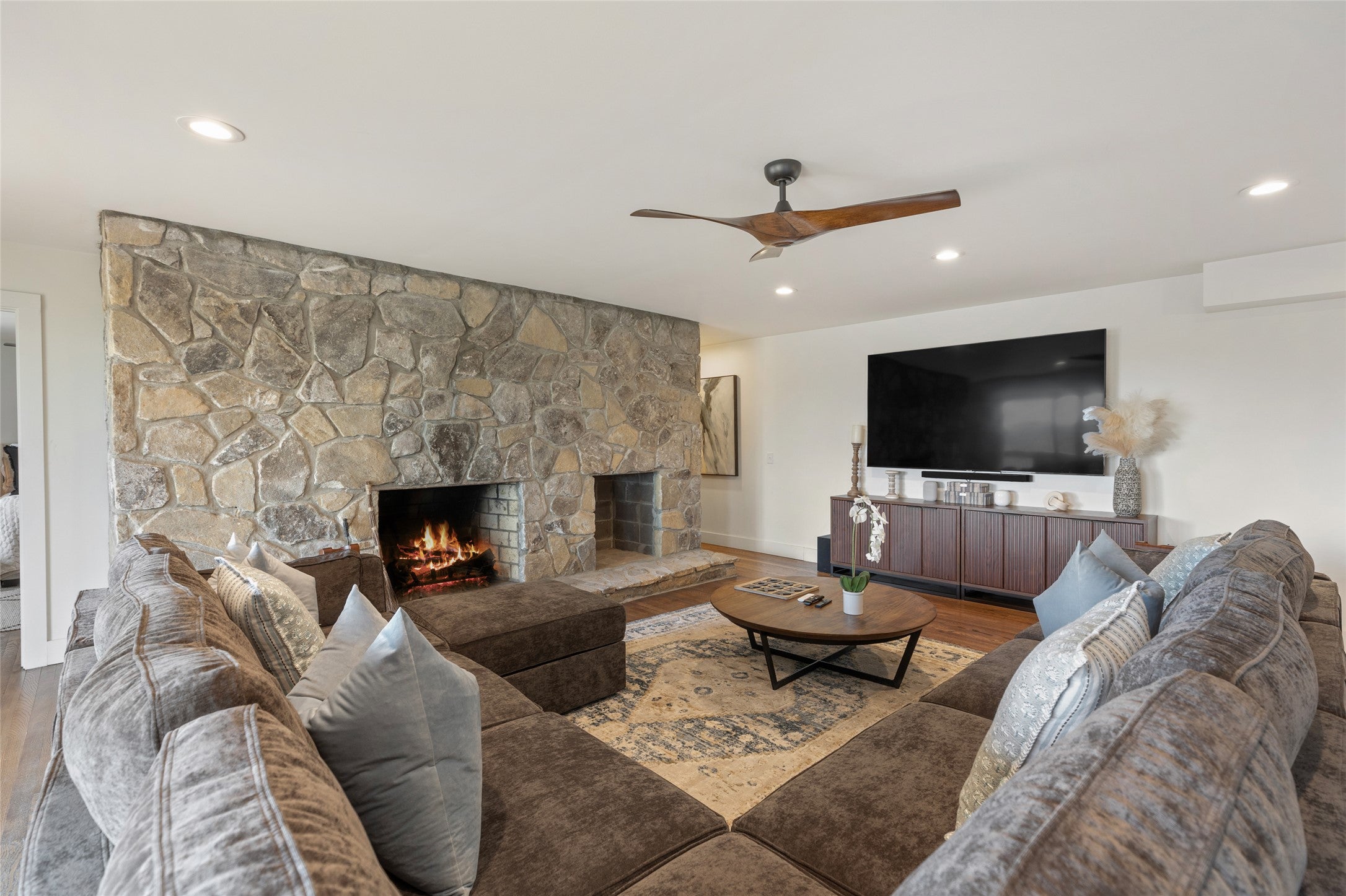 814 Dog Mountain Road Highlands, NC 28741 - Photo 45 of 63 Lower Great Room