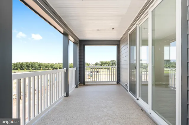 a view of a city from a balcony
