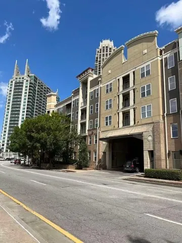 a front view of a building