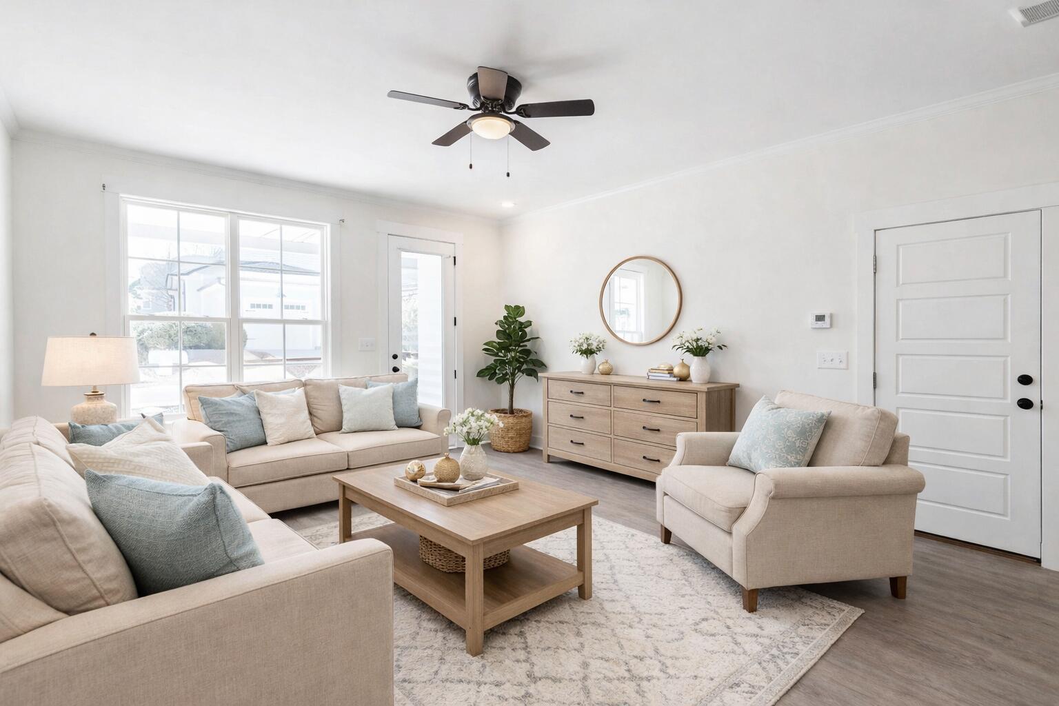 219 Banksia Road Aiken, SC 29803 - Photo 6 of 20 Living Room with Ceiling Fan!