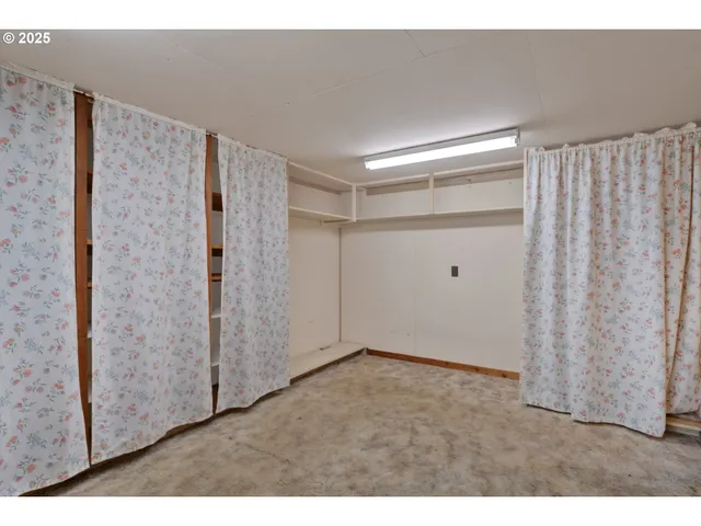 a garden view with a sitting space