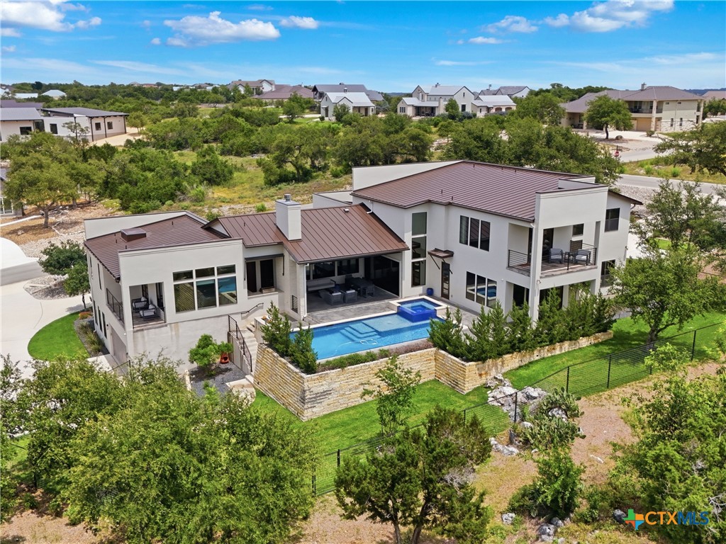 5913 Verden Ridge New Braunfels, TX 78132 - Photo 39 of 48 a aerial view of a house next to a yard