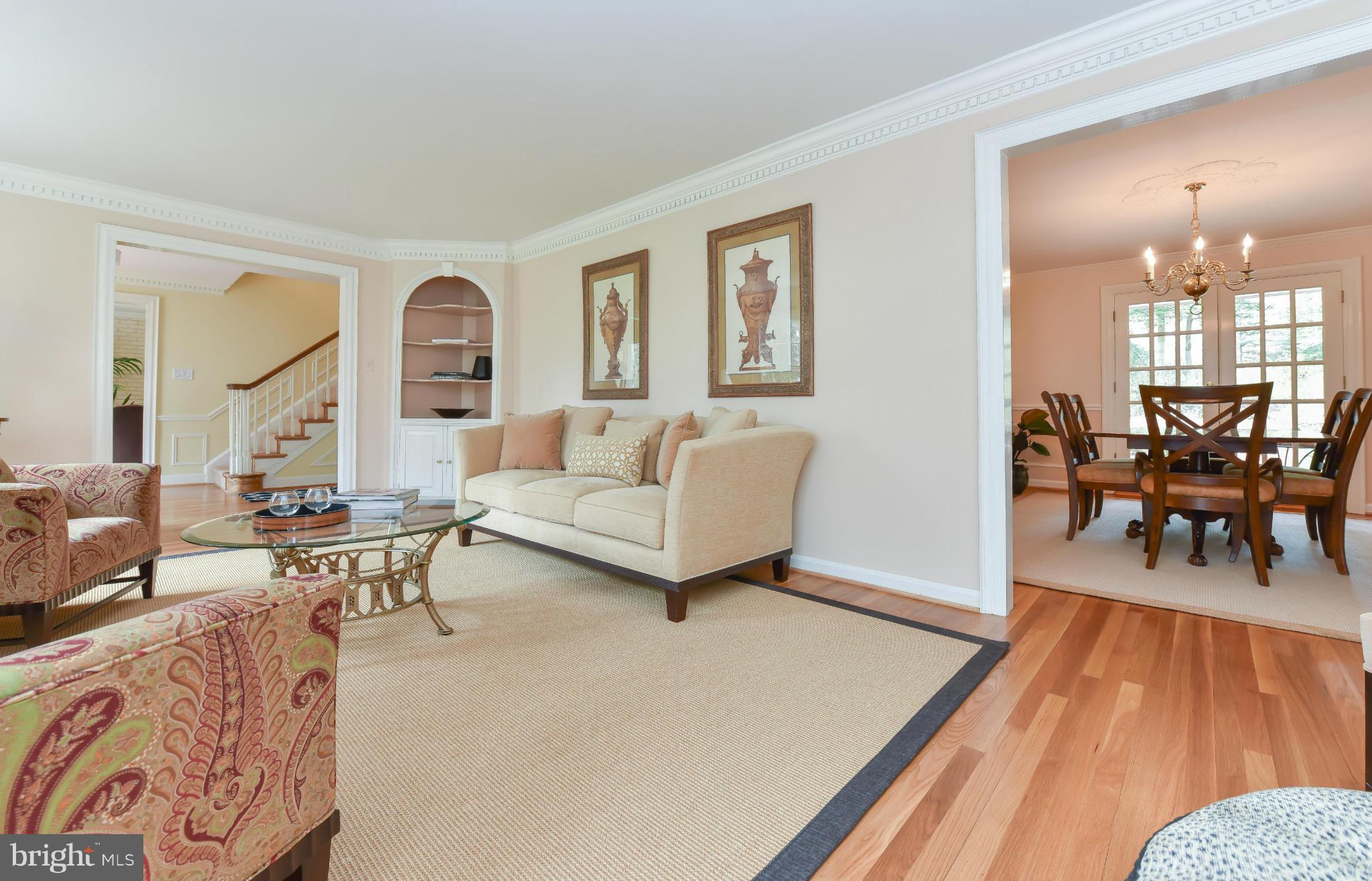 7704 Burford Drive McLean, VA 22102 - Photo 4 of 30 a living room with furniture and a wooden floor
