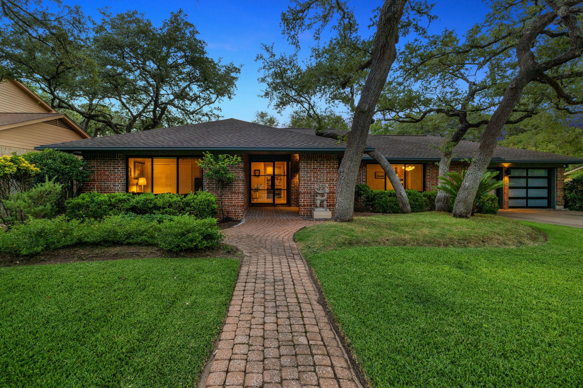 8714 Ridgehill Drive Austin, TX 78759 - Photo 1 of 1 8714 Ridgehill Drive: Stunning, rare mid-century 6 bedroom 3 full bath 2 living area 1-story home in Northwest Hills.