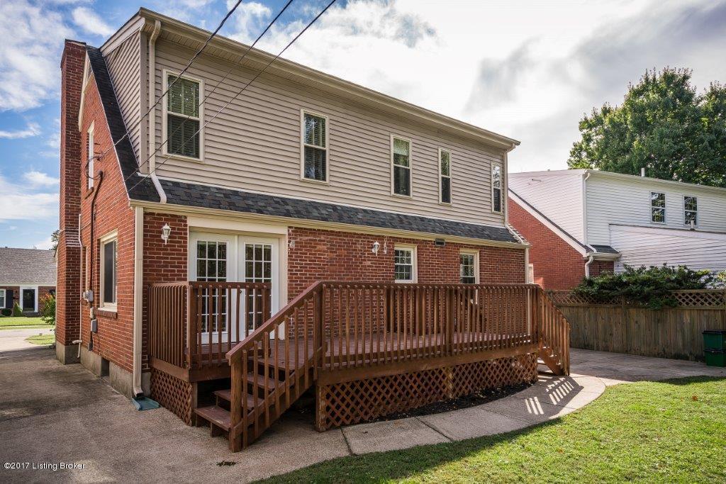 Rear facade, deck