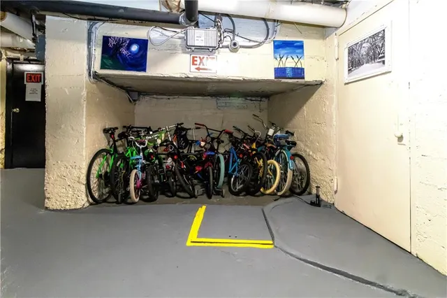 a room with gym equipment