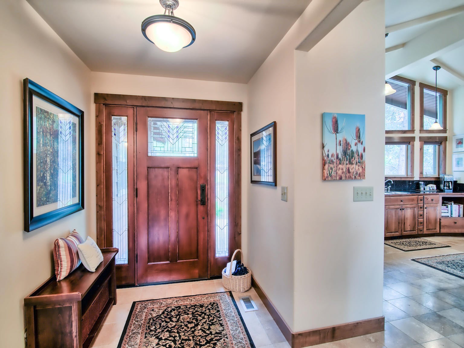 69767 Pine Ridge Road Sisters, OR 97759 - Photo 12 of 31 Fabulous entry with leaded glass and custom door.