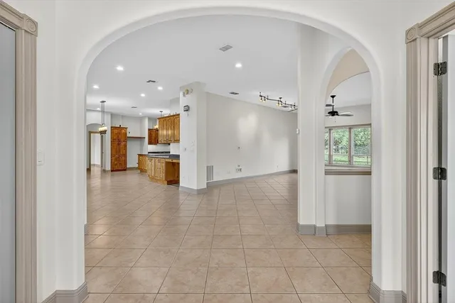 a view of a kitchen with a kitchen