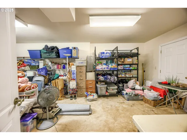 a storage and utility room