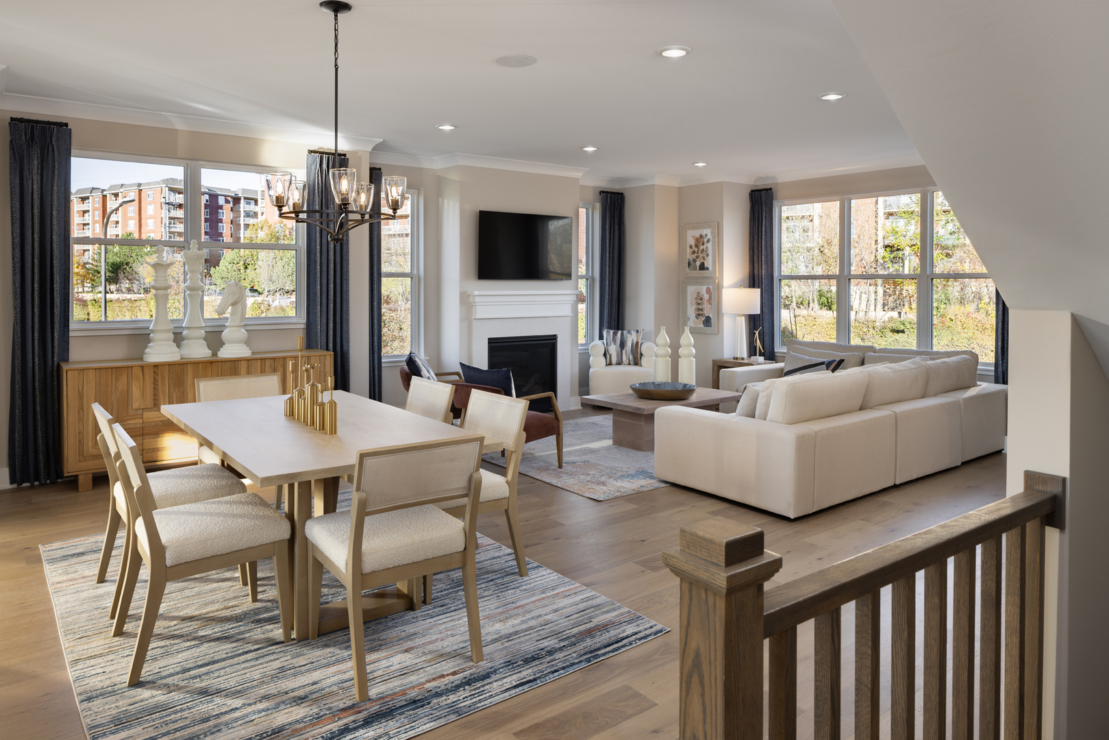 2767 Stone Circle Geneva, IL 60134 - Photo 3 of 12 a living room with fireplace furniture and a large window