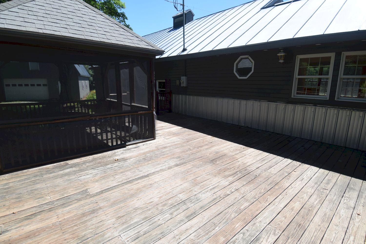 110 Patterson Bridge Road North Anson, ME 04958 - Photo 48 of 94 Deck with screened gazebo