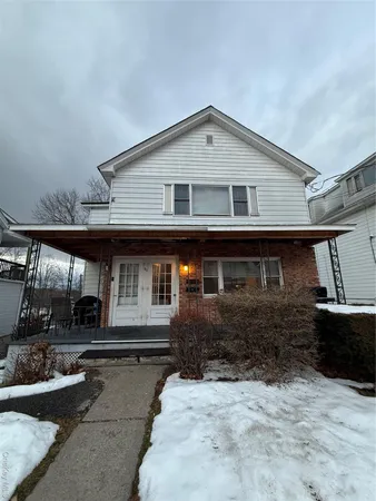 a front view of a house