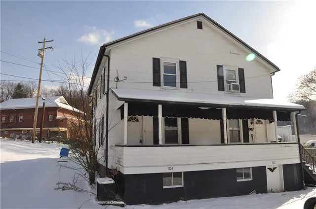 a front view of a house