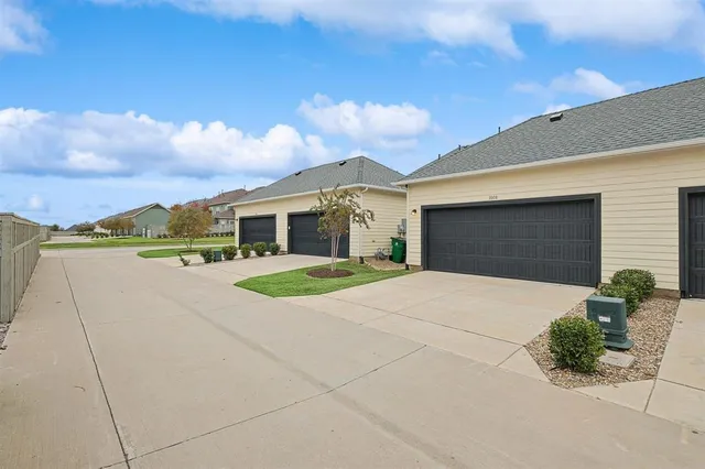 an aerial view of multiple houses