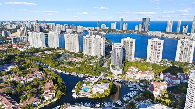 an aerial view of a city