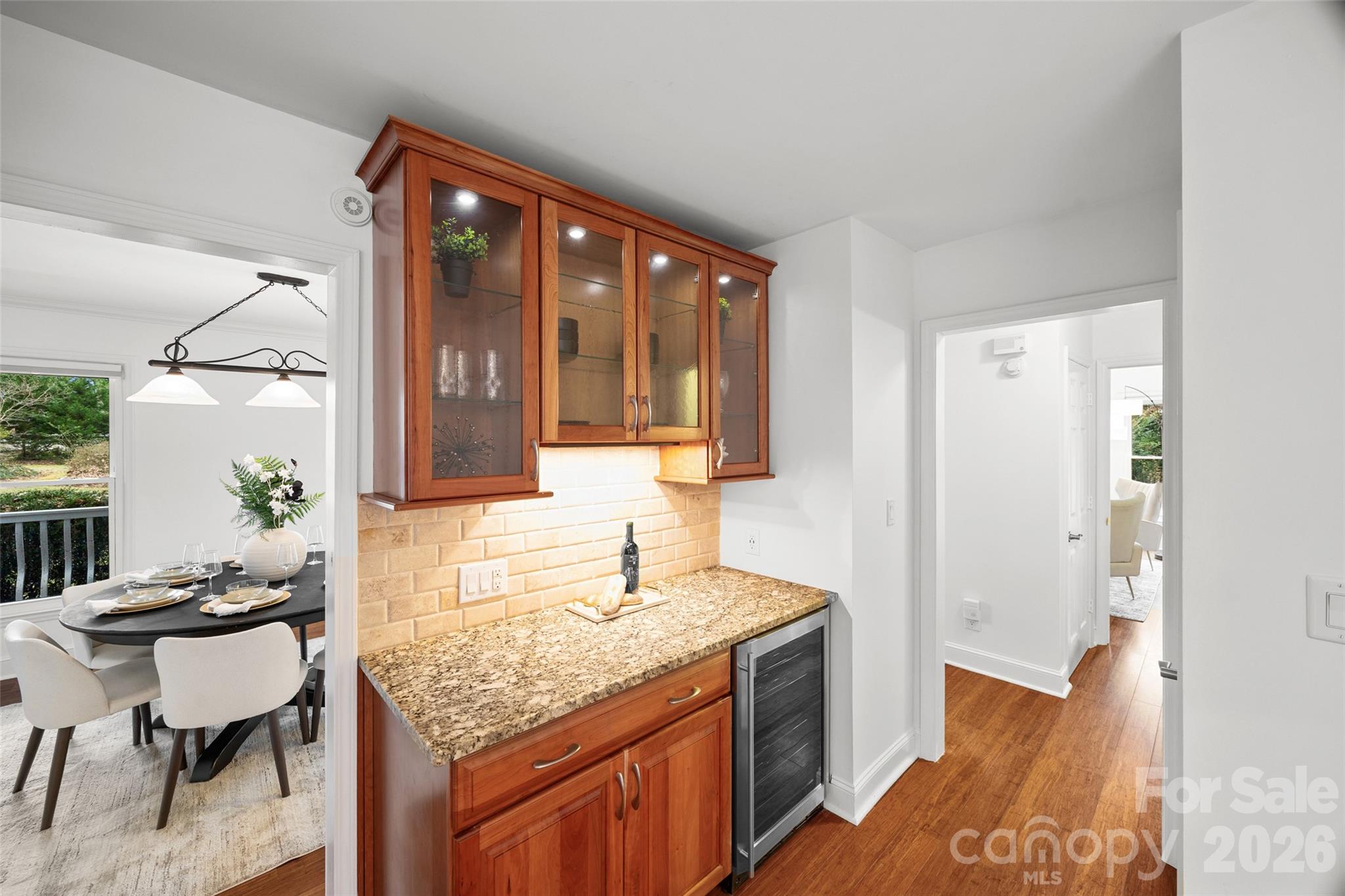 3320 Tilley Morris Road Matthews, NC 28105 - Photo 20 of 48 a bathroom with a granite countertop sink and a mirror