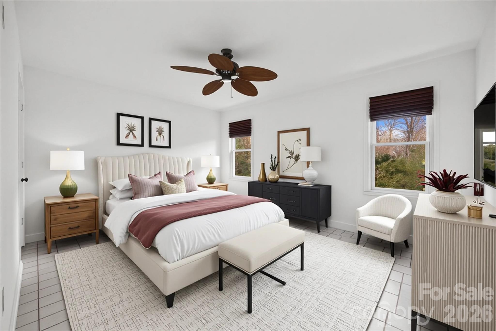 3320 Tilley Morris Road Matthews, NC 28105 - Photo 10 of 48 a bedroom with a bed and wooden floor