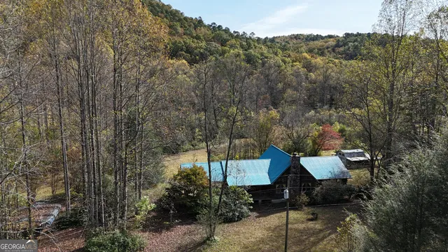 a view of balcony with wooden floor