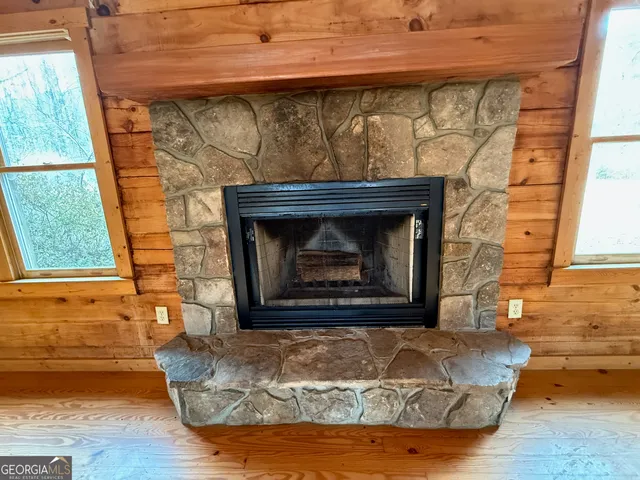 a backyard of a house